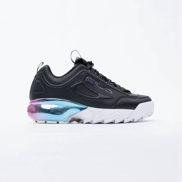 Fila Tenisky Damske Čierne / Modre - Disruptor 2A Chrome Vypredaj - Slovakia 61829-XMYI